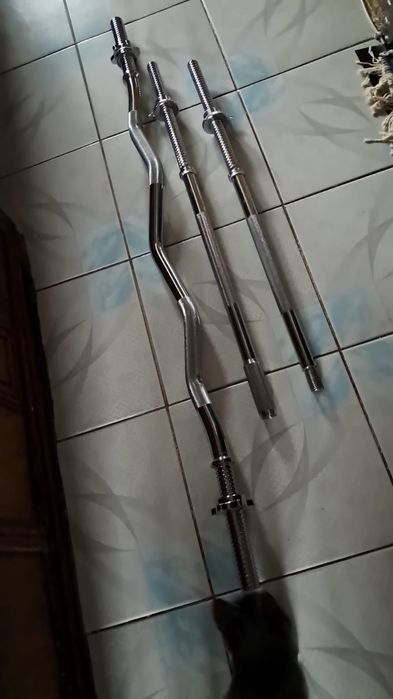 Bara dreapta sau haltera 150cm pliabila oțel