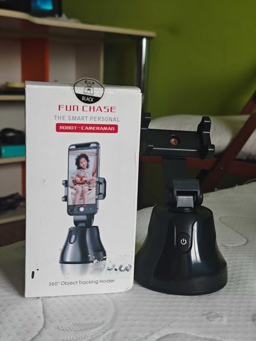 Suport Telefon Inteligent  – Rotire 360° și Urmărire Automată