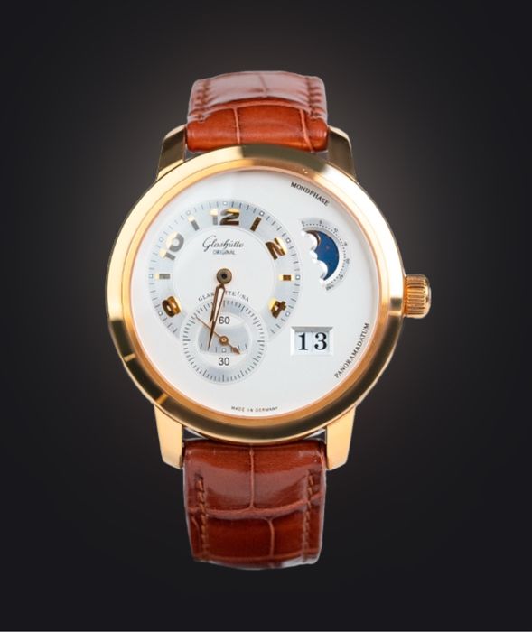 Золотые часы Glashutte PanoMaticLunarXL
