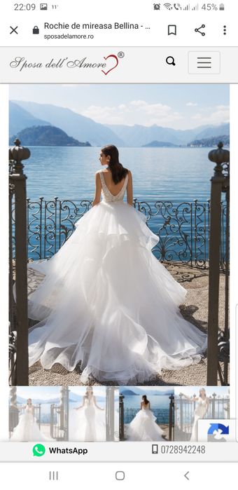 Rochie mireasa Sposa dell Amore, purtata o data