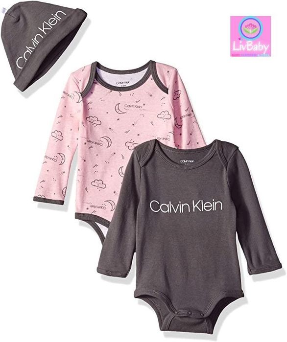 Calvin Klein. Комплект из США. 16 вещей: боди, слиперы, штаны.. 6-12м