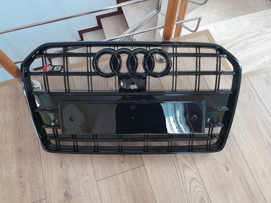 Grila bara fata audi A6 S6 fabricatie 2015 _ 2018 blak