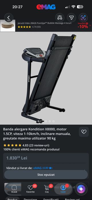 Banda de alergare
