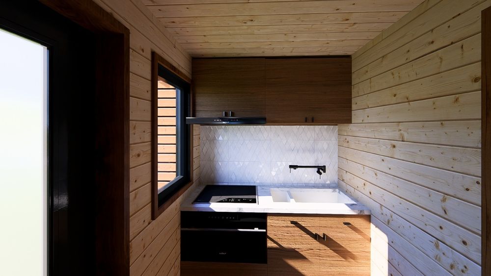 Case  din lemn 4 anotimpuri