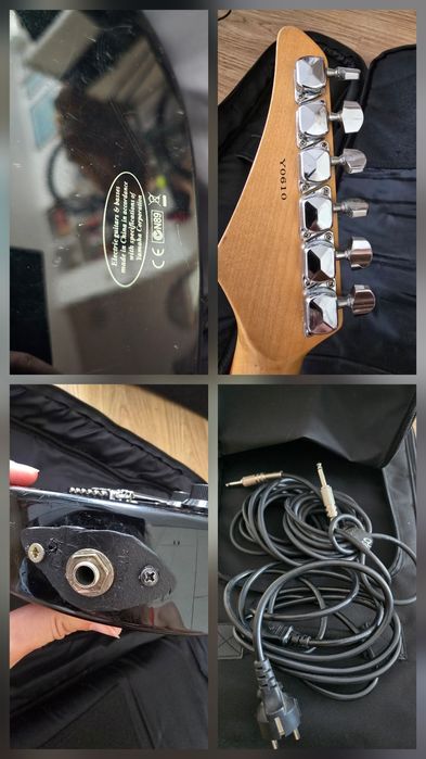 Kit complet Chitară electrică Yamaha ERG121 (+husă) + amplificator Line 6 Spider IV 15 + căști jack