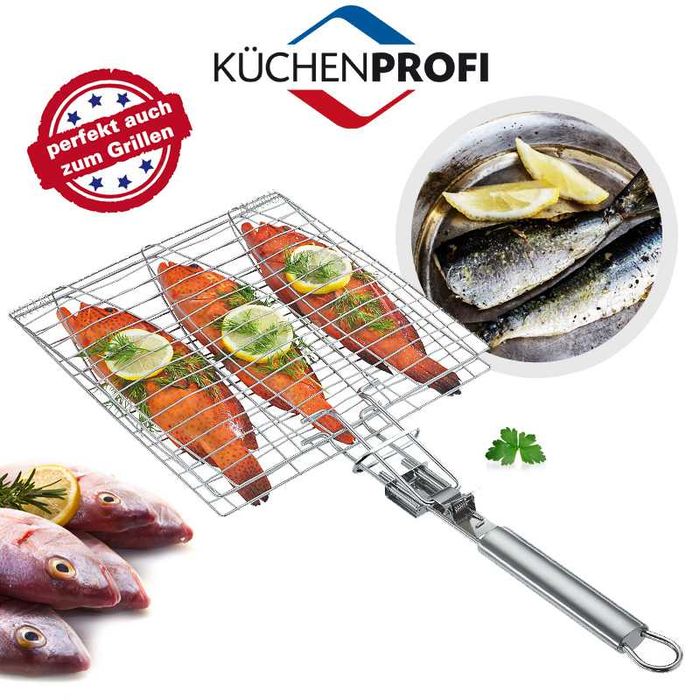 Grill triplu pentru peste KUCHENPROFI