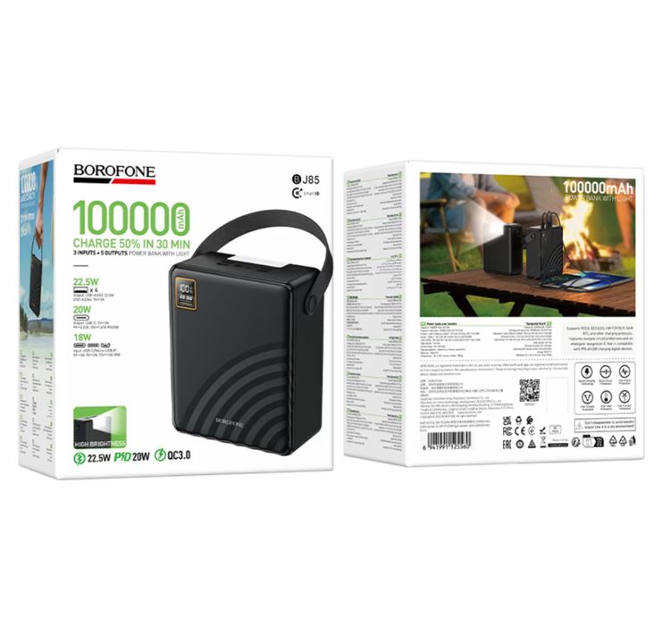 Power Bank Borofone BJ85 Myriad 100.000mAh PD 20W / QC 22.5W