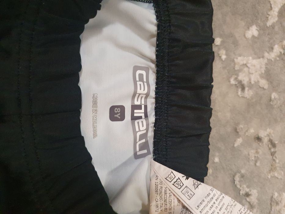Pantaloni ciclism Castelli pt copii 8 ani