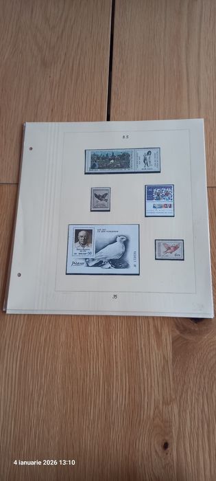 Colecție timbre tematică „Porumbeii – simbolul păcii” + bloc Picasso + FDC