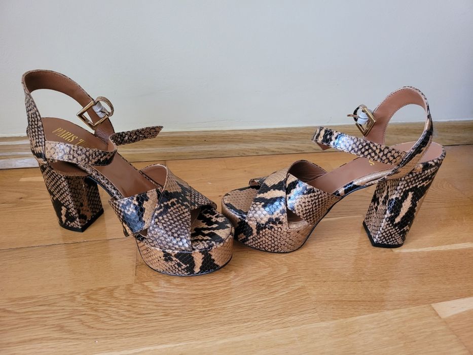 Sandale piele Paris texas noi