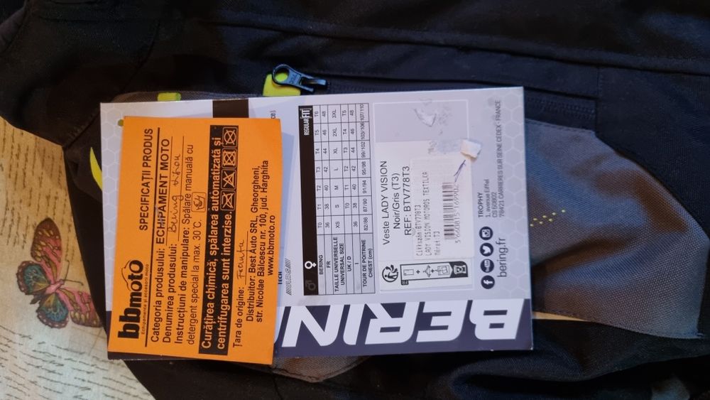 Geaca Moto Damă Bering  NOUA