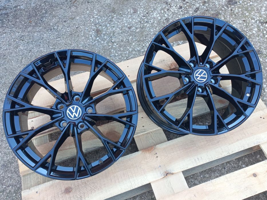 17"Vw Gtd GtiBlack Gloss 7.5j et40 Golf Passat Tiguan Touran Caddy Seat Škoda Чисто Нови