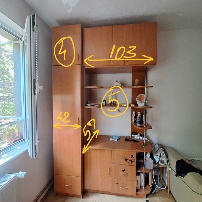 Mobilă de dormitor din PAL