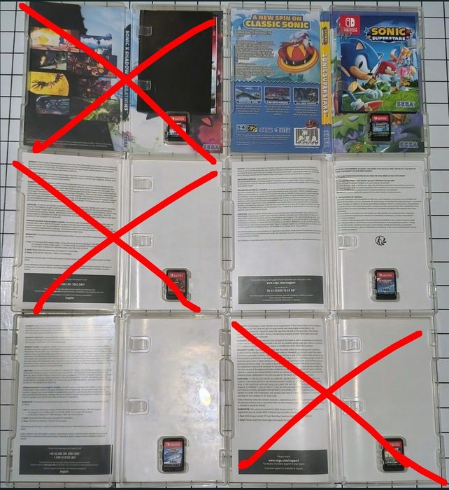Vând URGENT jocuri Nintendo Switch cu sonic
