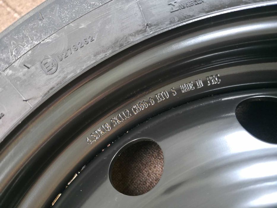 Roata Rezerva MICA SLIM 5x112 18'' 66.6 - 155/85/18 SUV 4x4 - Mercedes GLA GLE GLC GLK / BMW X3 G01 X4 G02 / AUDI A5 NOUA 2023 !