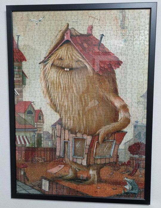 Vand puzzle inramat tablou - obiect decorativ
