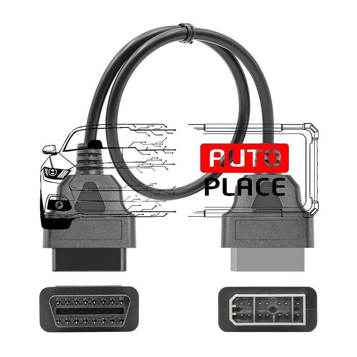 Кабел / Преходник / Адаптер за Nissan 14 Пина Pin Нисан Delphi Autocom