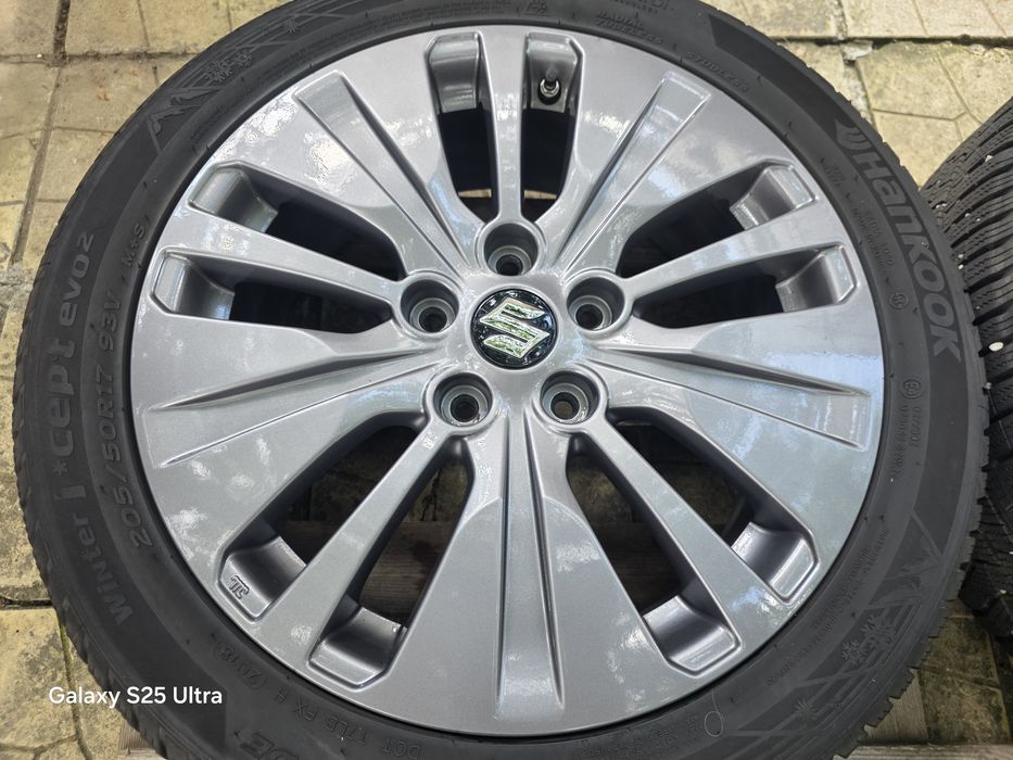 Лети джанти 17ки 5х114.3 Suzuki + зимни гуми 205/50/17 Hankook