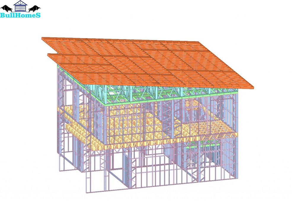 Къща,Бунгало,Преместваема къща,Сглобяеми къщи,Модулни,Жилищни-193,6м²
