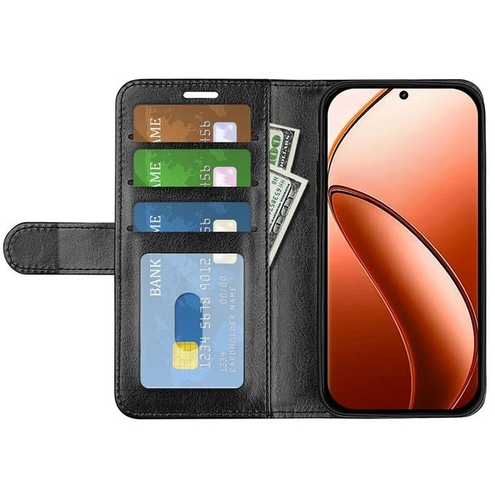 Realme 12 Pro+ / 12 Pro / Кожен калъф тип тефтер