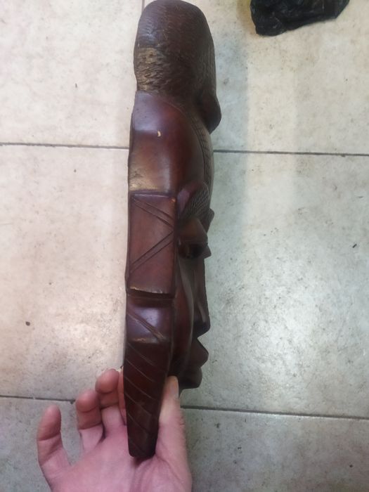 Африканскя дървета дърворезба маска- нощна лампаа