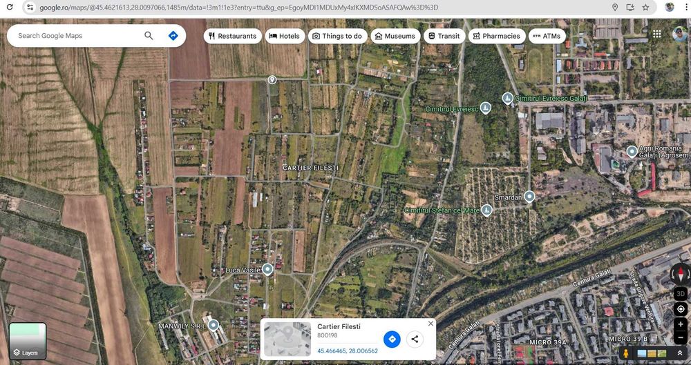 Loturi de Teren Galati Filesti Ieftin 15euro/mp
