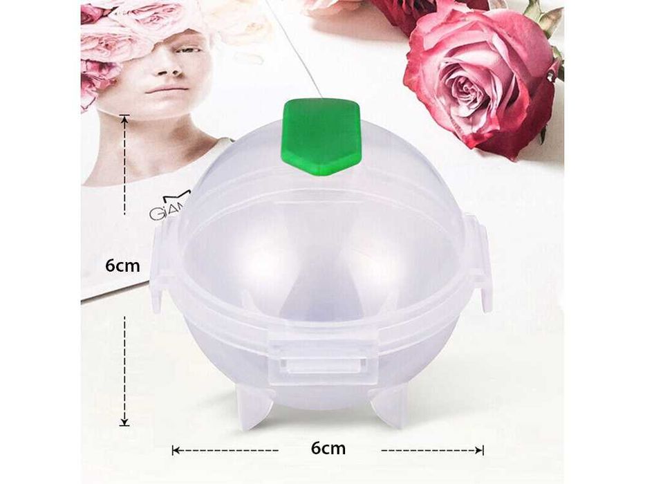 Forma rotunda pentru gheata 4 bile mari reutilizabile transparent 5 cm