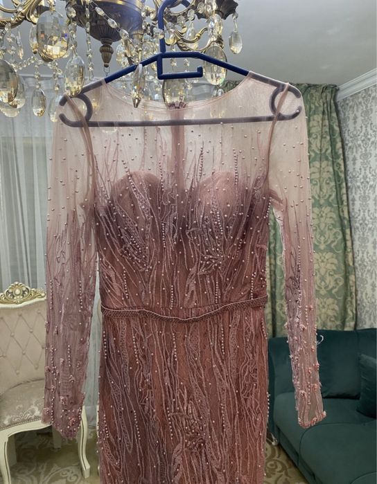 нарядное платье розовое
