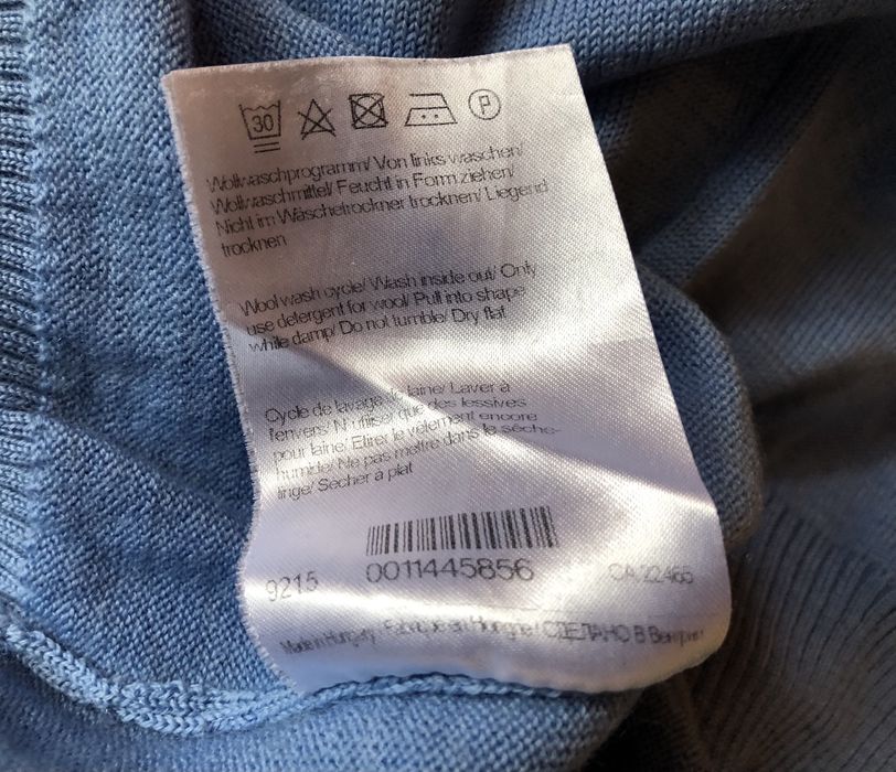 100% мерино вълна MAERZ Muenchen V-neck Merino Woll Pullover пуловер