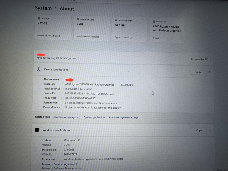 Laptop gaming de vanzare