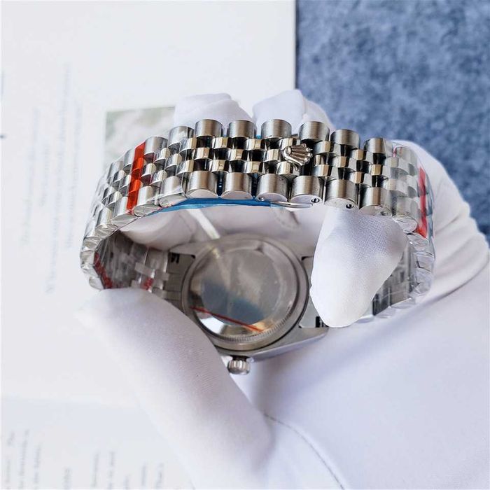 Rolex Datejust Silver Blue Automatic NEW 41 mm