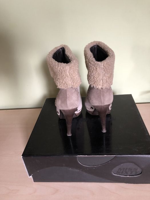 Боти Miss Sixty велур с отворен пръст