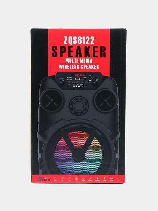 БЕПУЛ Доставка, Янги bluetooth Караоке Колонка ZQS8122+Симсиз Микрофон