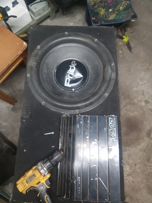 Продам сабвуфер pride hp15  с моноблок. Edge