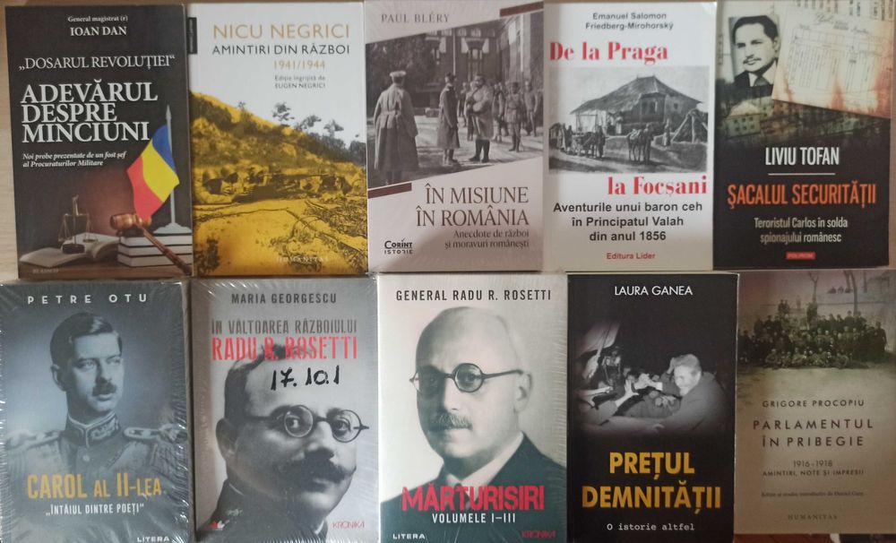 Carti de istorie despre istoria romanilor, comunism in Romania, Romania in razboaiele mondiale (lichidare biblioteca)