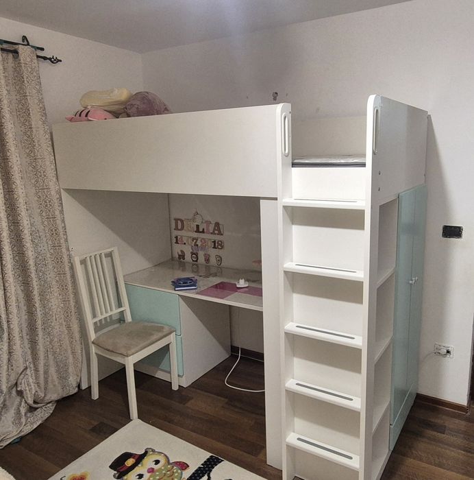 Pat supraetajat Ikea cu birou