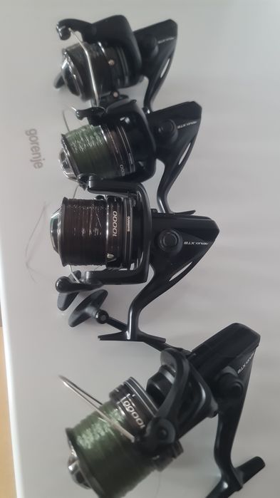 Mulinete shimano aerlex XTB noi  cu monofilamen fox pe ele încărcate folosite doar o partida  sunt 4 disponibile .