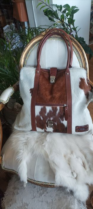 "NINE WEST", висококачествена Естествена кожа Голяма дамска чанта