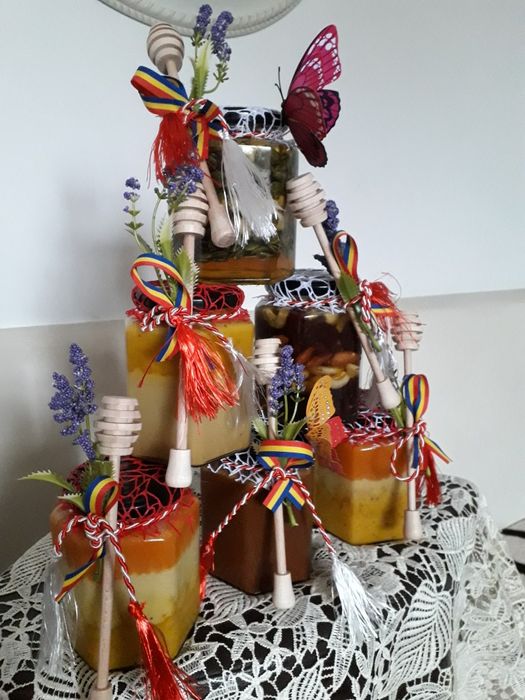 Miere de albine naturală cu polen,propolis,catina