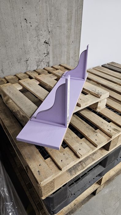 Рафт ИКЕА EGBY HENSVIK Боядисан в Лилаво с отблясъци