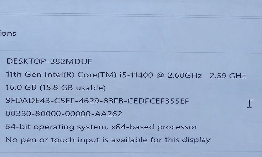PC office Diaxxa Intel 11 i5