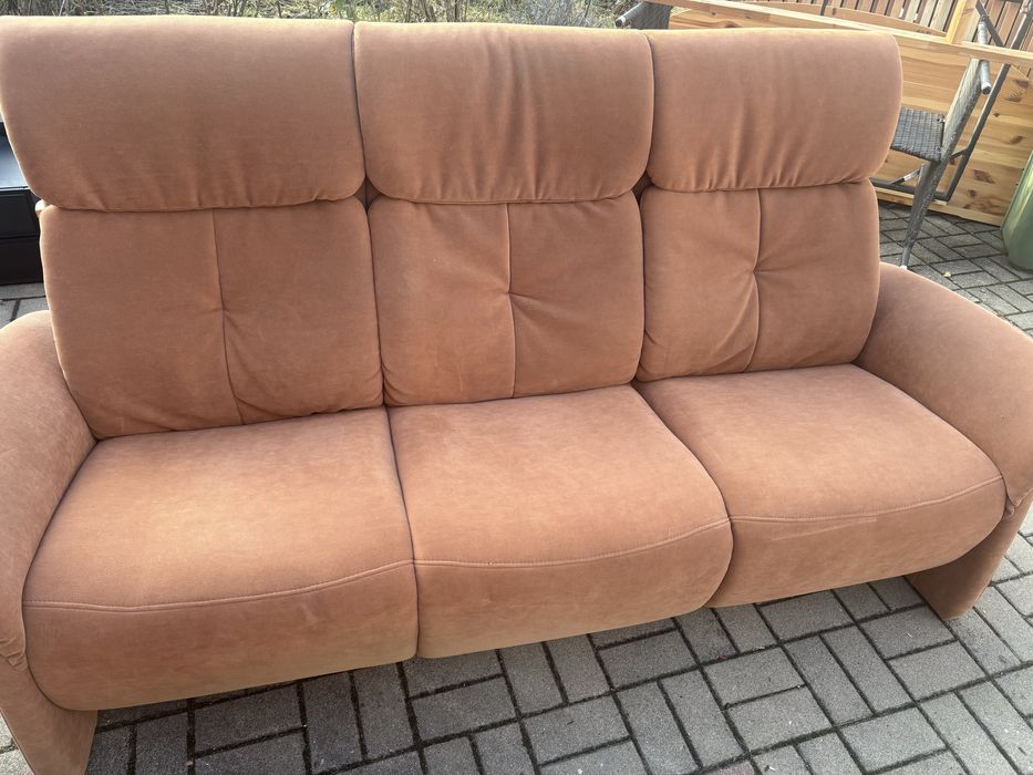 Set canapea 3 locuri  cu 2 fotoli relaxare