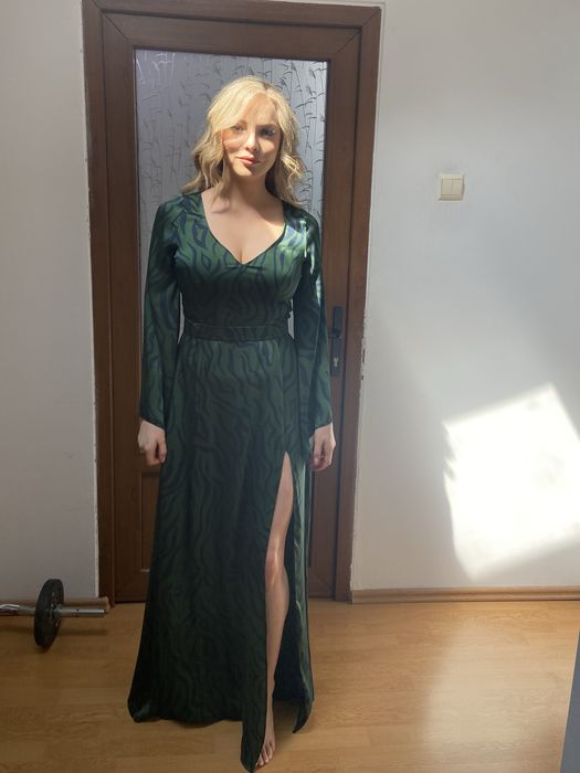 Rochie lunga matase satinata