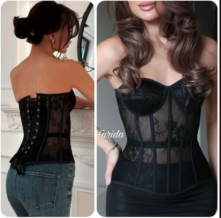Корсет черный новый