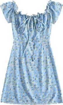 Rochie Noua de la United Colors of Benetton , Blue light floral, foarte frumoasa, mar S, M, L