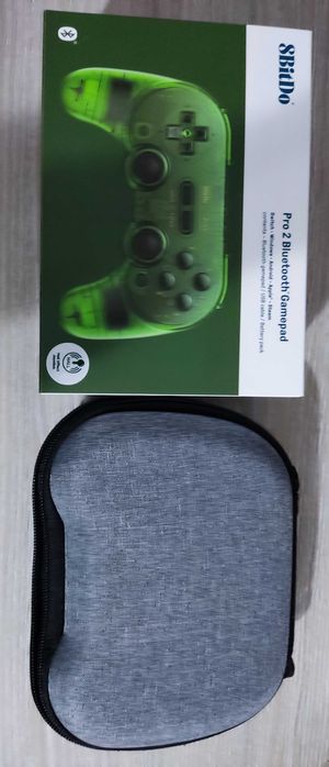 Безжичен контролер 8BitDo - Pro 2, Hall Effect Edition, зелен