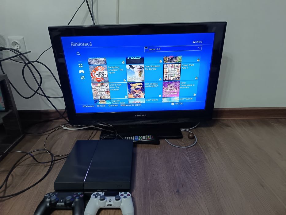 Pachet TV 82CM+ PlayStation 4 PS4 ModaT (FIFA 2026/GTA/Mortal Kombat)