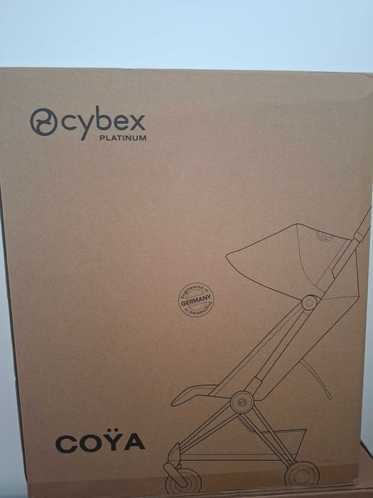 Cybex Coya negru cadru rose gold
