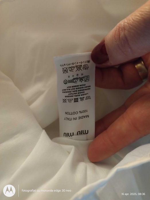 Fusta a'la Carrie Bradshaw, mini, alba