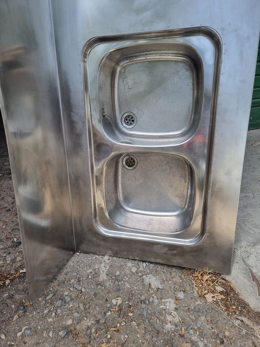 Неръждаем плотове с двойна мивка